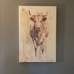 Set of 2 Framed Prints of Abstract Art Farmhouse Deco